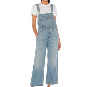 Citizens of Humanity Christie Wide Leg Overalls Denim Medium Summer Capsule Bibs